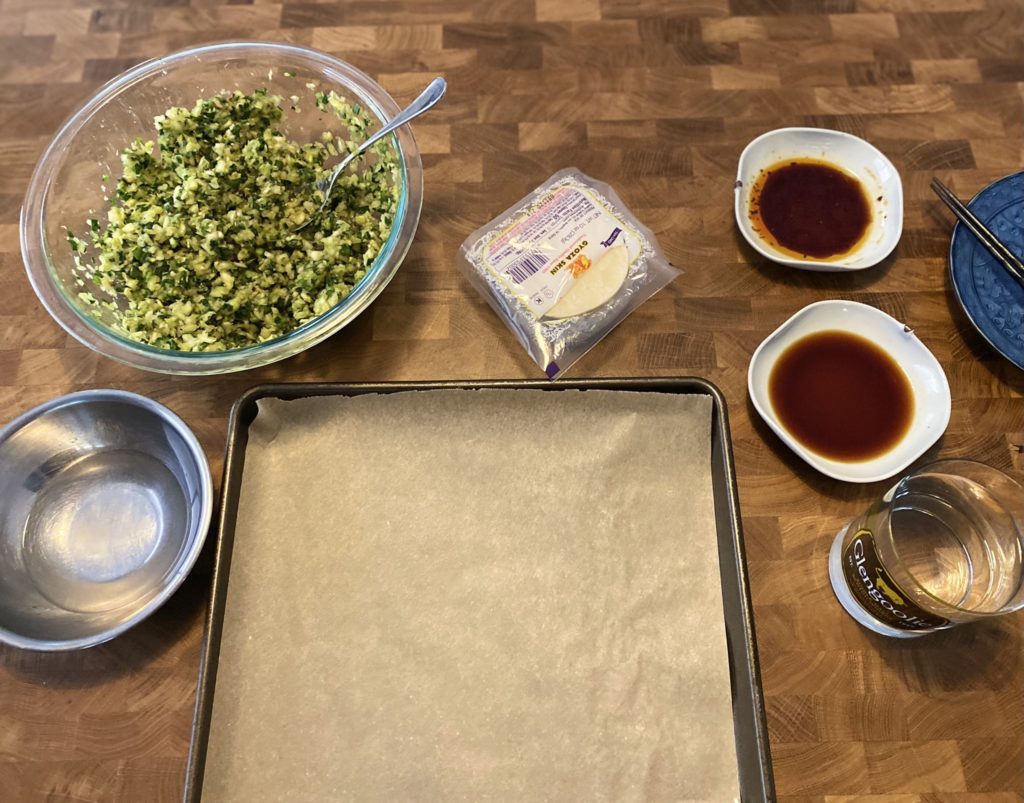 gyoza making