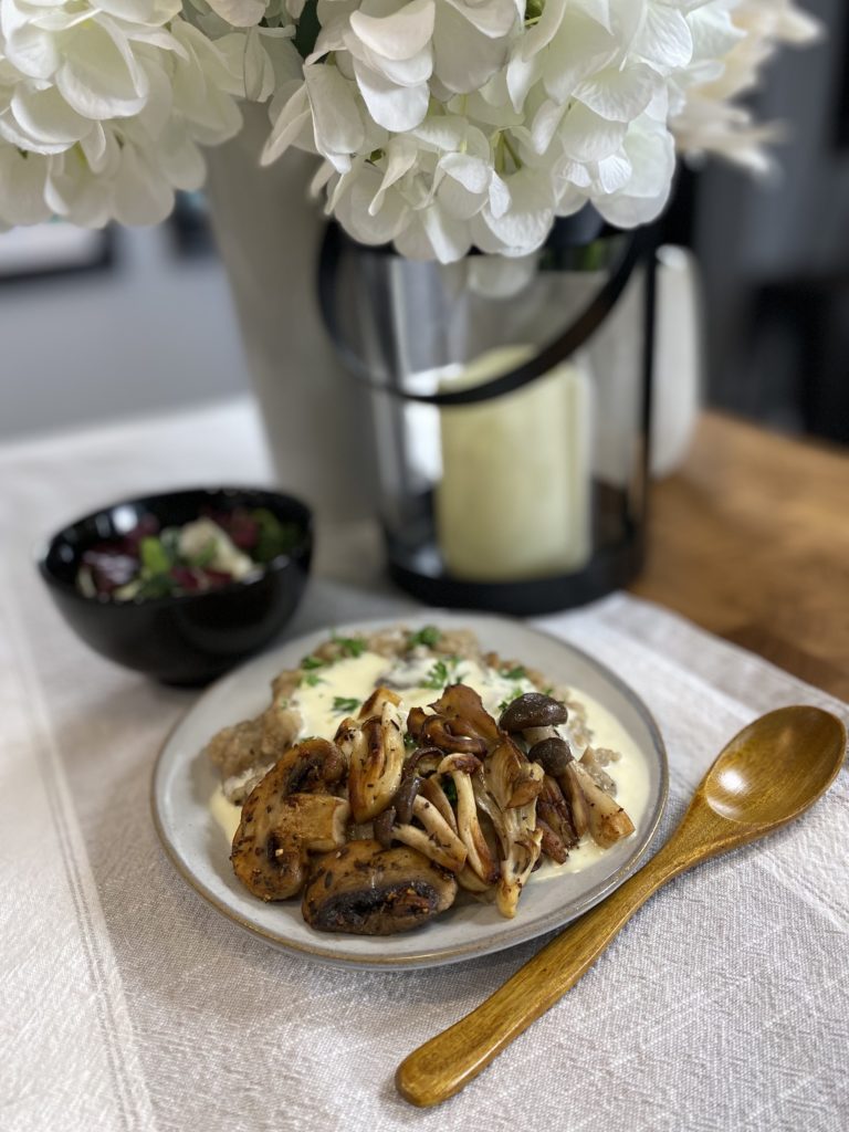 mushroom risotto kamameshi